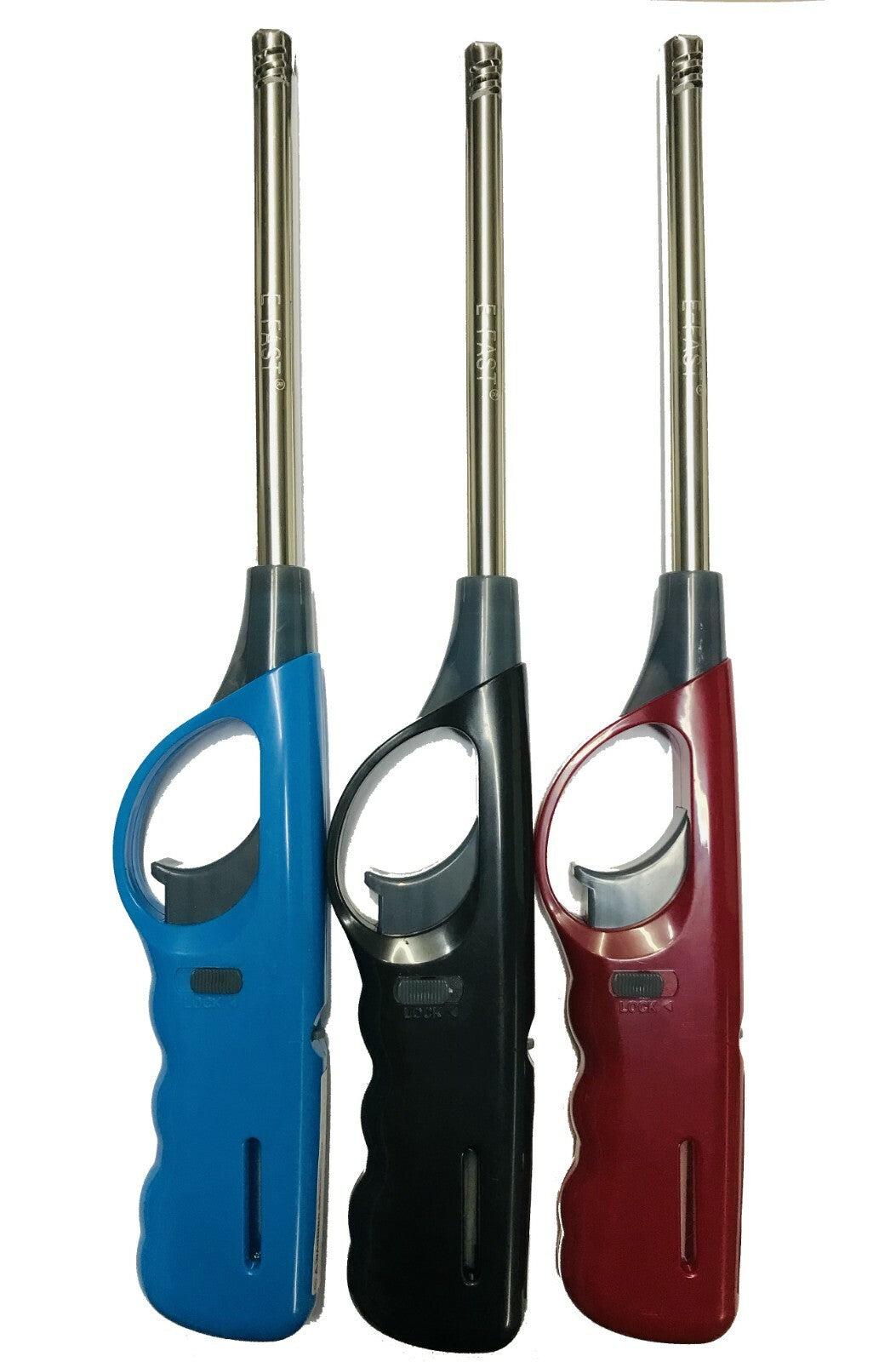 Gas Cooker BBQ Camping Lighter Refillable Oven Candle Safety Flame Lock Barbeque