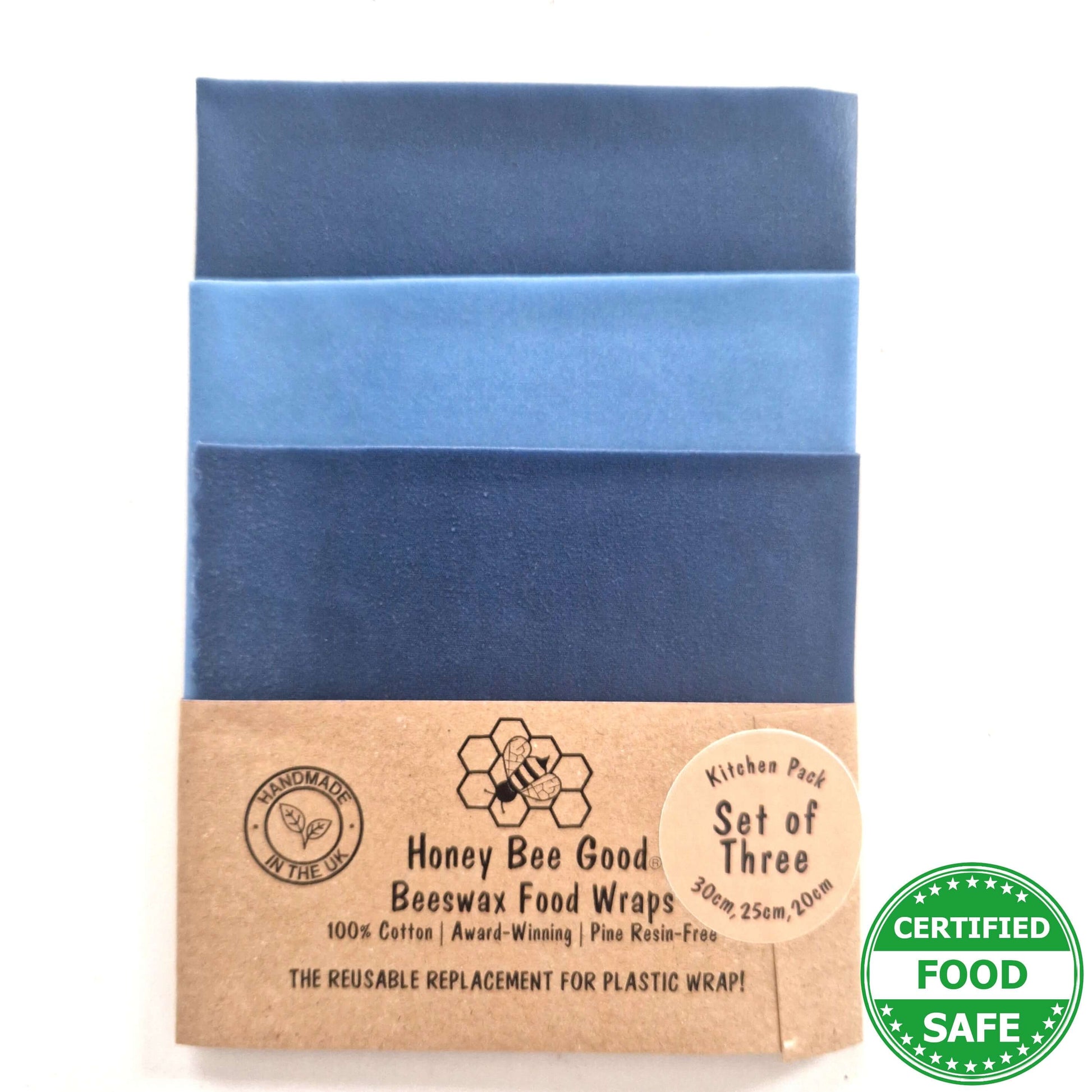 *Set of 3 Handmade Beeswax Wraps | Earth Tones Sky-0