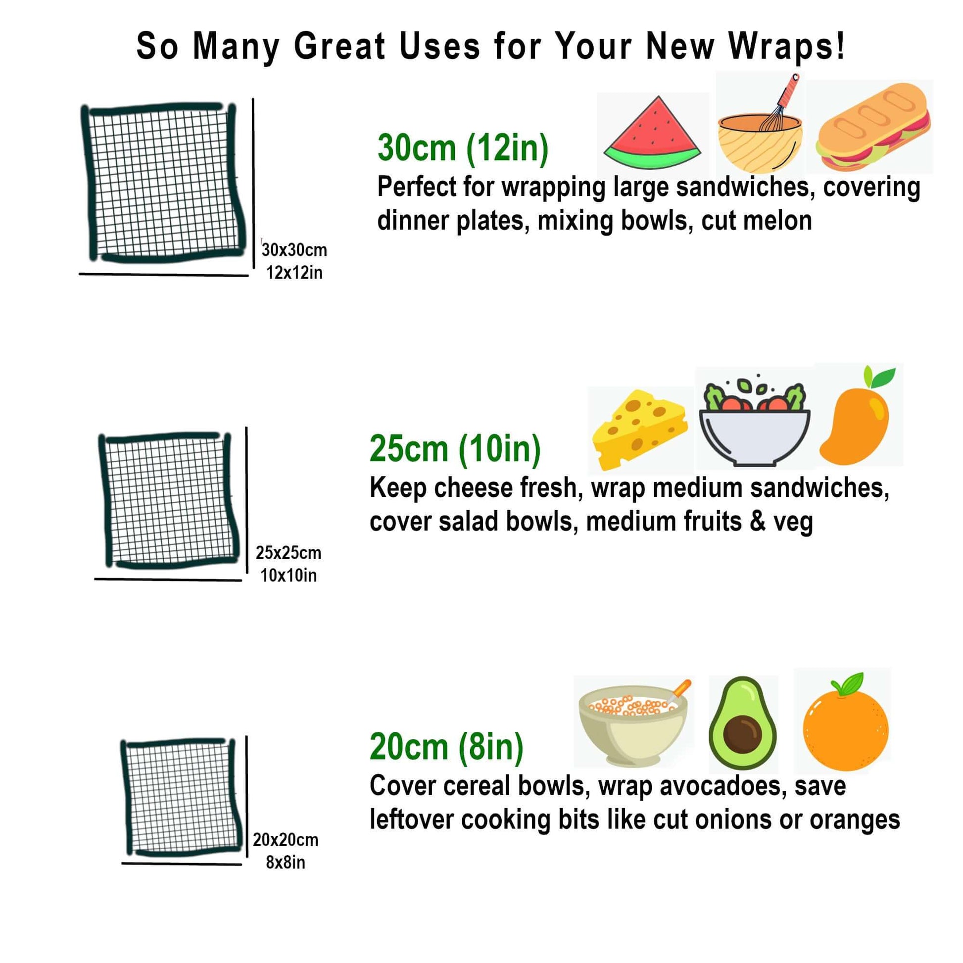 *Set of 3 Handmade Beeswax Wraps | Earth Tones Sky-3