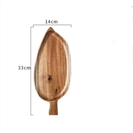 Multi-Layer Wood Display Rack for Dinner Plates and Snacks Decorative Trays, Kitchen Storage & Organization,Fruit Dish Plate