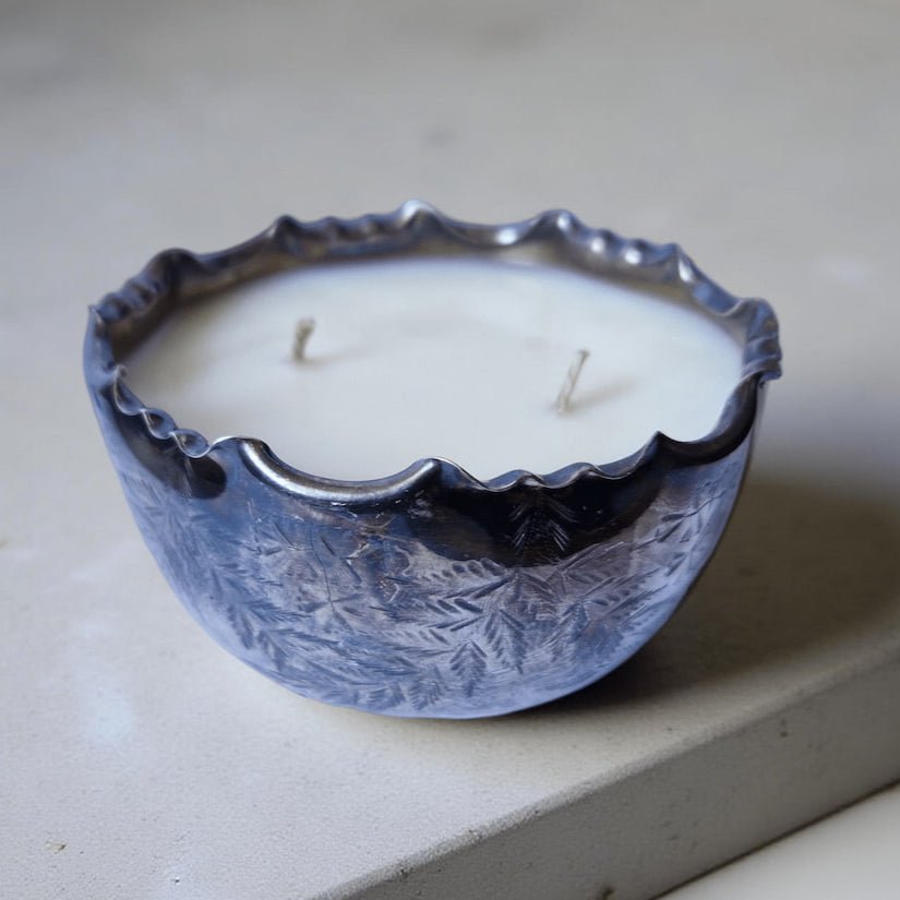 Repurposed Vintage Pot Candle-3