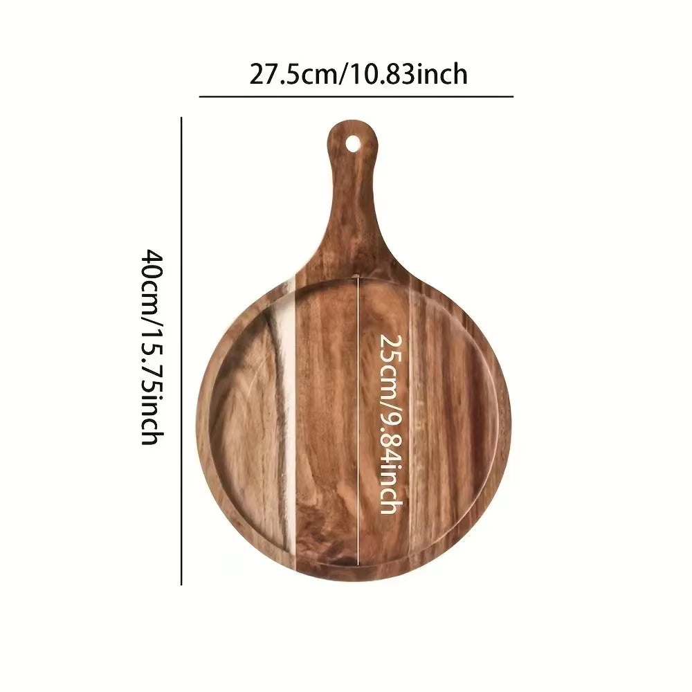 Multi-Layer Wood Display Rack for Dinner Plates and Snacks Decorative Trays, Kitchen Storage & Organization,Fruit Dish Plate