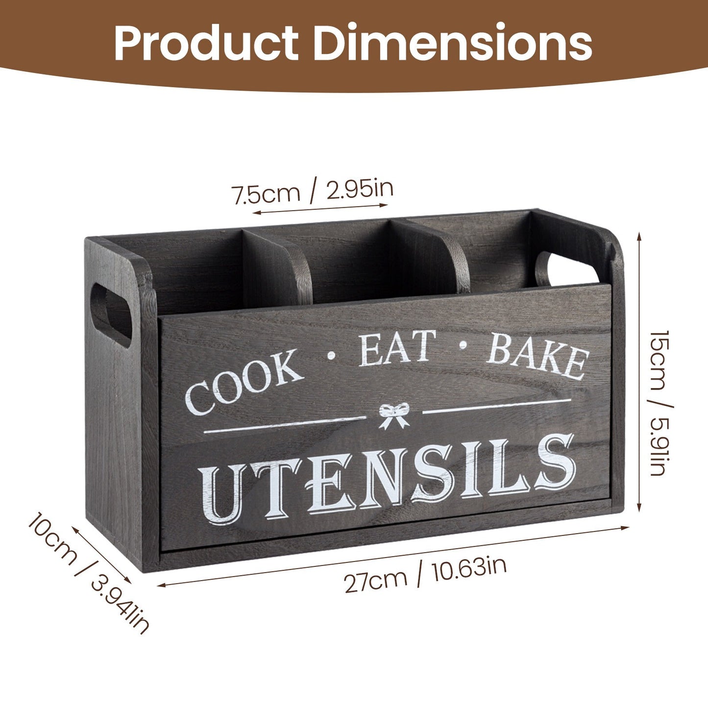 Kitchen Cutlery Holder Spoon Fork Utensils Storage Rack Drainer Multifunction
