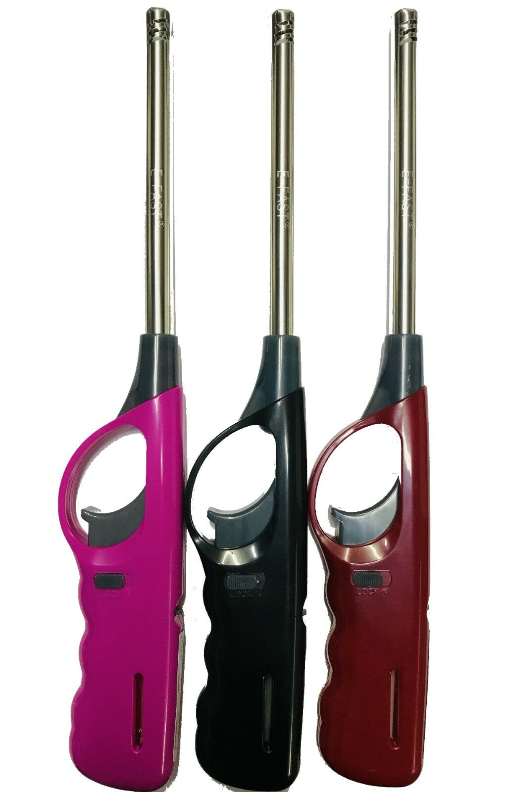 Gas Cooker BBQ Camping Lighter Refillable Oven Candle Safety Flame Lock Barbeque