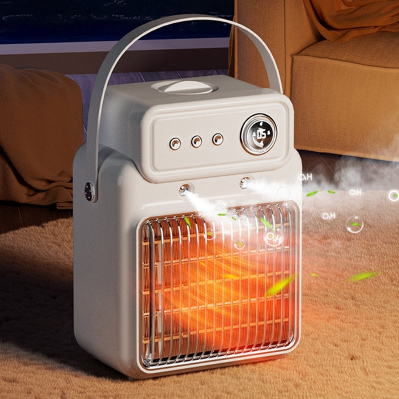 1200W 2 in 1 Efficient Room Heater Humidifying Table Heater Overheating Protections Heater Indoor Heater Suitable for Offices