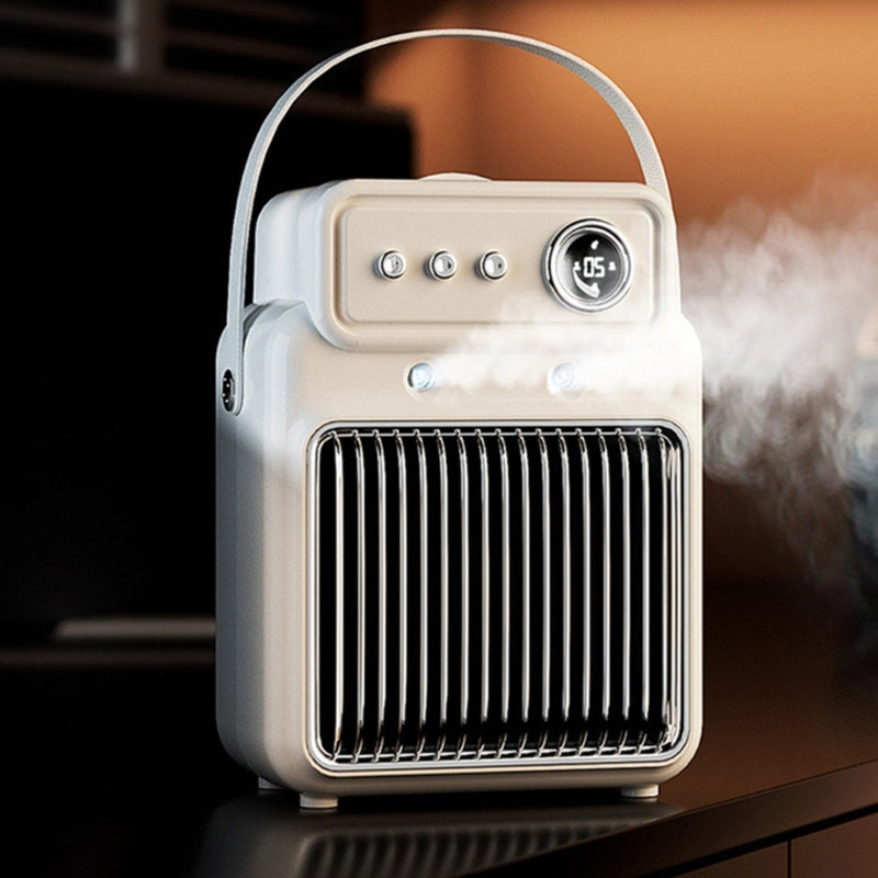 1200W 2 in 1 Efficient Room Heater Humidifying Table Heater Overheating Protections Heater Indoor Heater Suitable for Offices