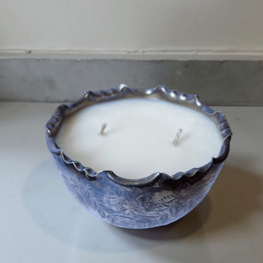 Repurposed Vintage Pot Candle-1