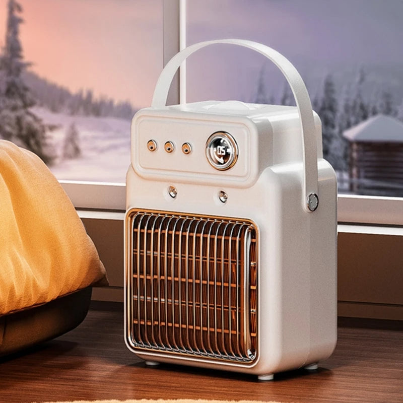 1200W 2 in 1 Efficient Room Heater Humidifying Table Heater Overheating Protections Heater Indoor Heater Suitable for Offices