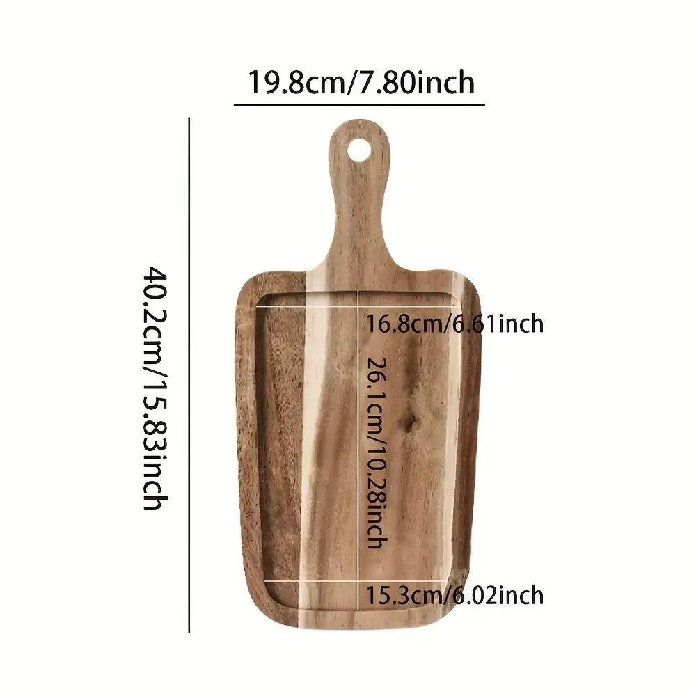 Multi-Layer Wood Display Rack for Dinner Plates and Snacks Decorative Trays, Kitchen Storage & Organization,Fruit Dish Plate